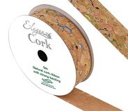 Eleganza Cut Edge Cork Ribbon 22mm x 5m Pattern No.258 - Ribbons